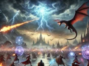 Епічне протистояння у фентезі-світі, де магія стикається з війною